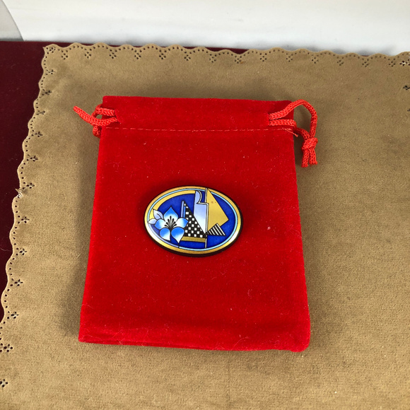 Vintage Michaela Frey Wille Broach Modern Art Deco - Picture 2 of 6